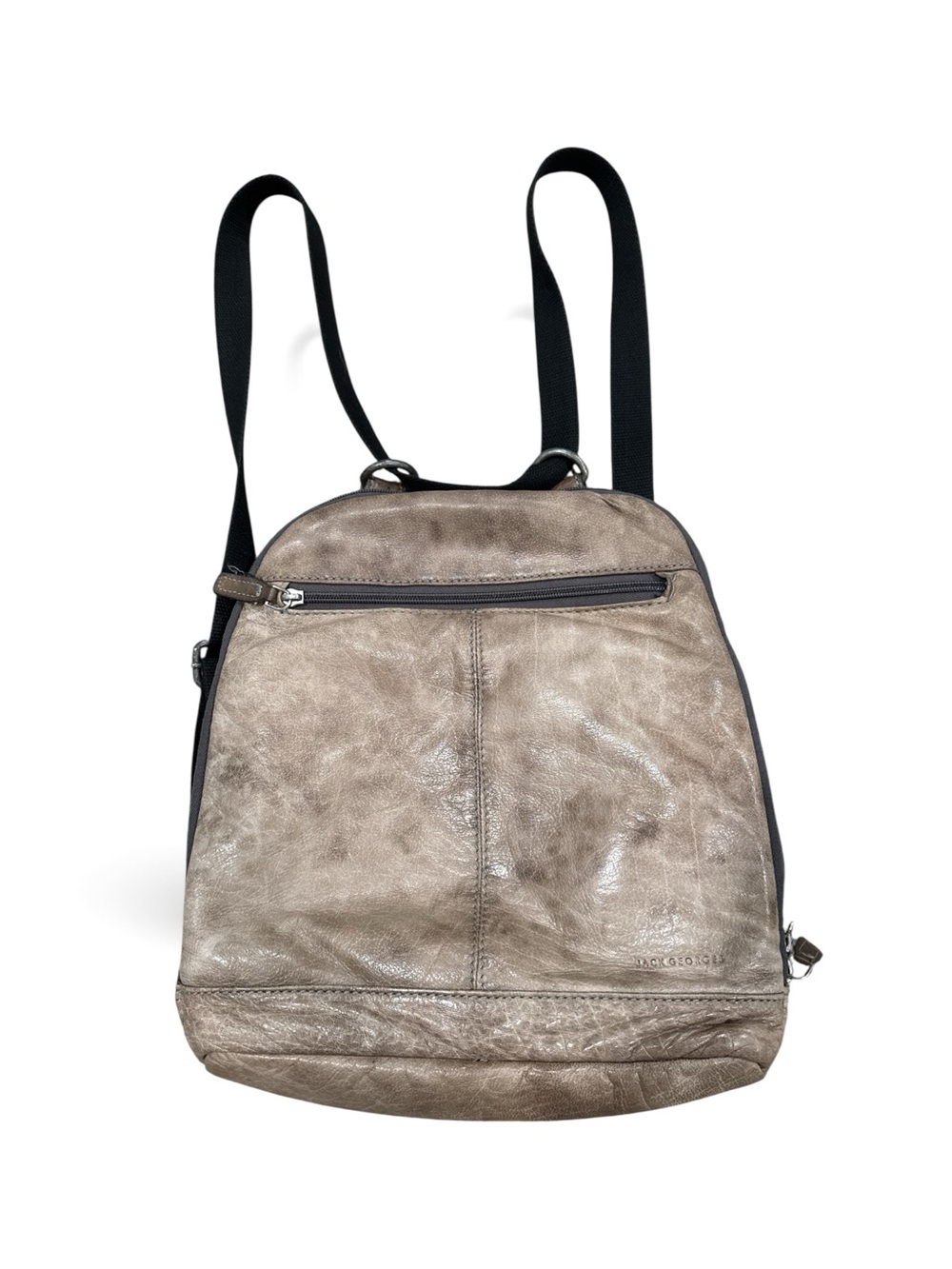 Jack Georges Leather Small Backpack